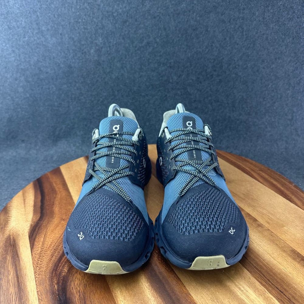 On Running Cloudstratus Navy Blue Road Running Shoes Womens 9.5 Helion CloudTec - Picture 4 of 12